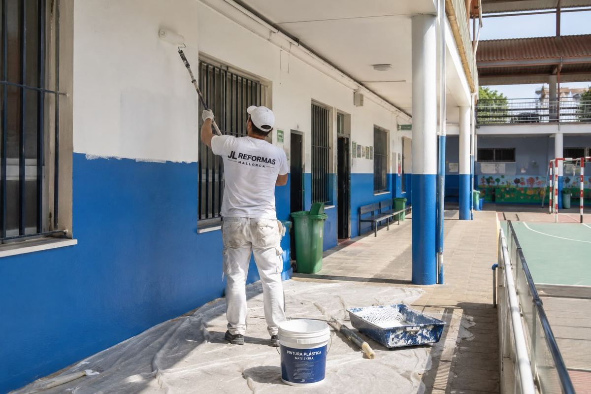 Pintura profesional de exteriores realizada por JL Reformas
